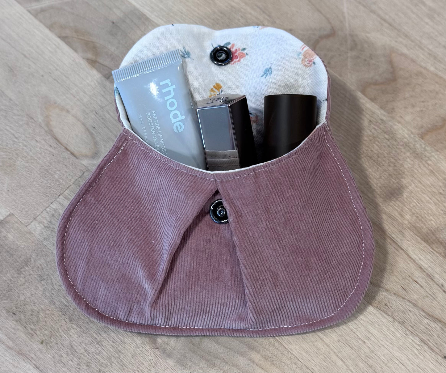 Gathered Corduroy Everyday Pouch