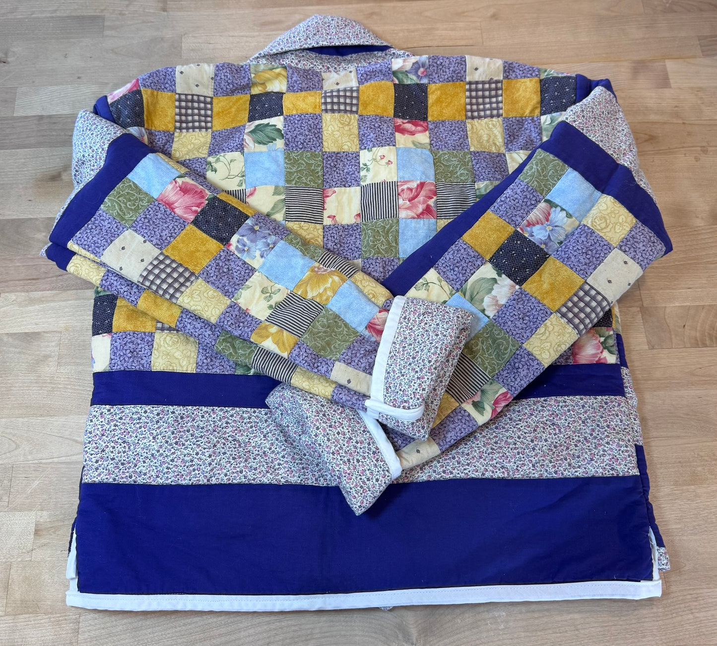 Reversible Royal Purple Vintage Quilt Jacket