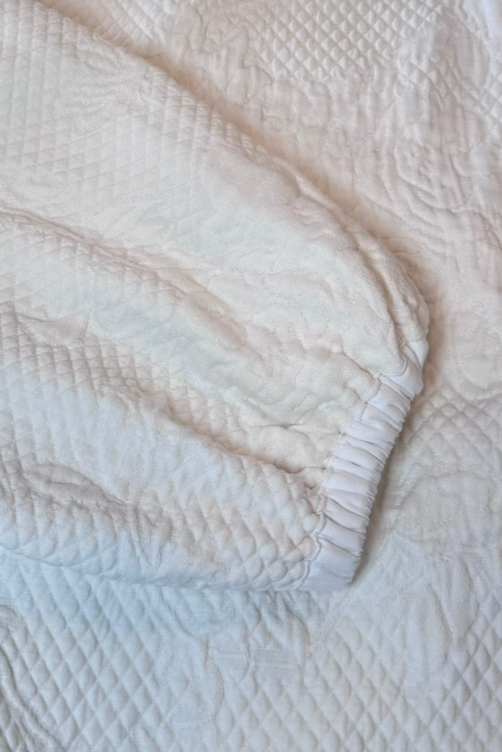 Vintage White Quilt Jacket