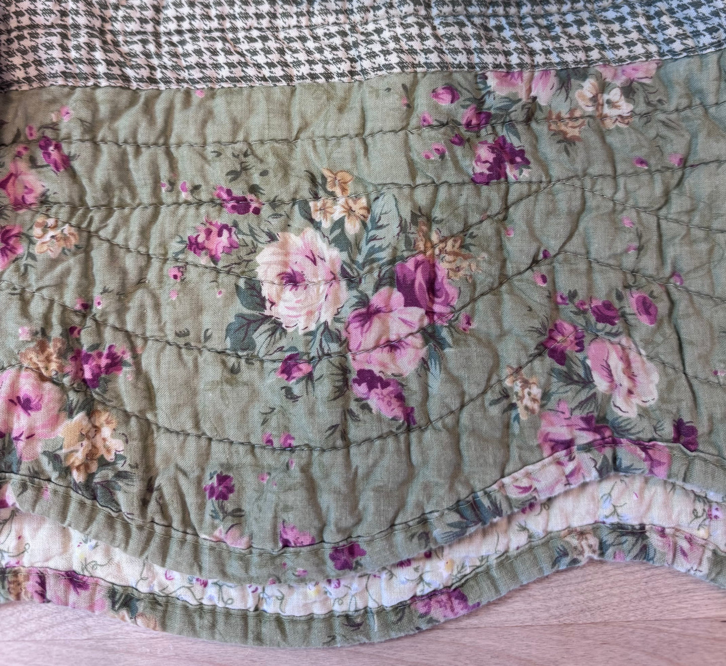 Vintage Floral Quilt Hoodie