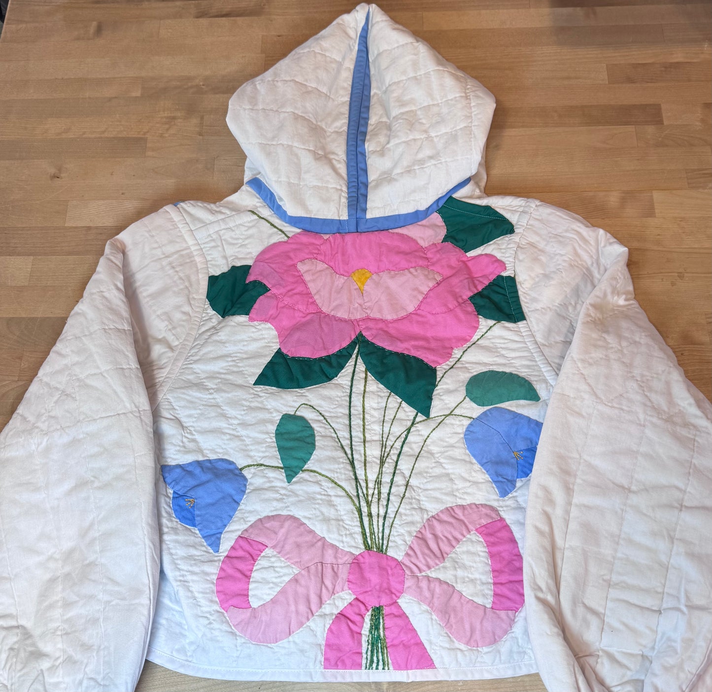 Floral Quilt Hoodie