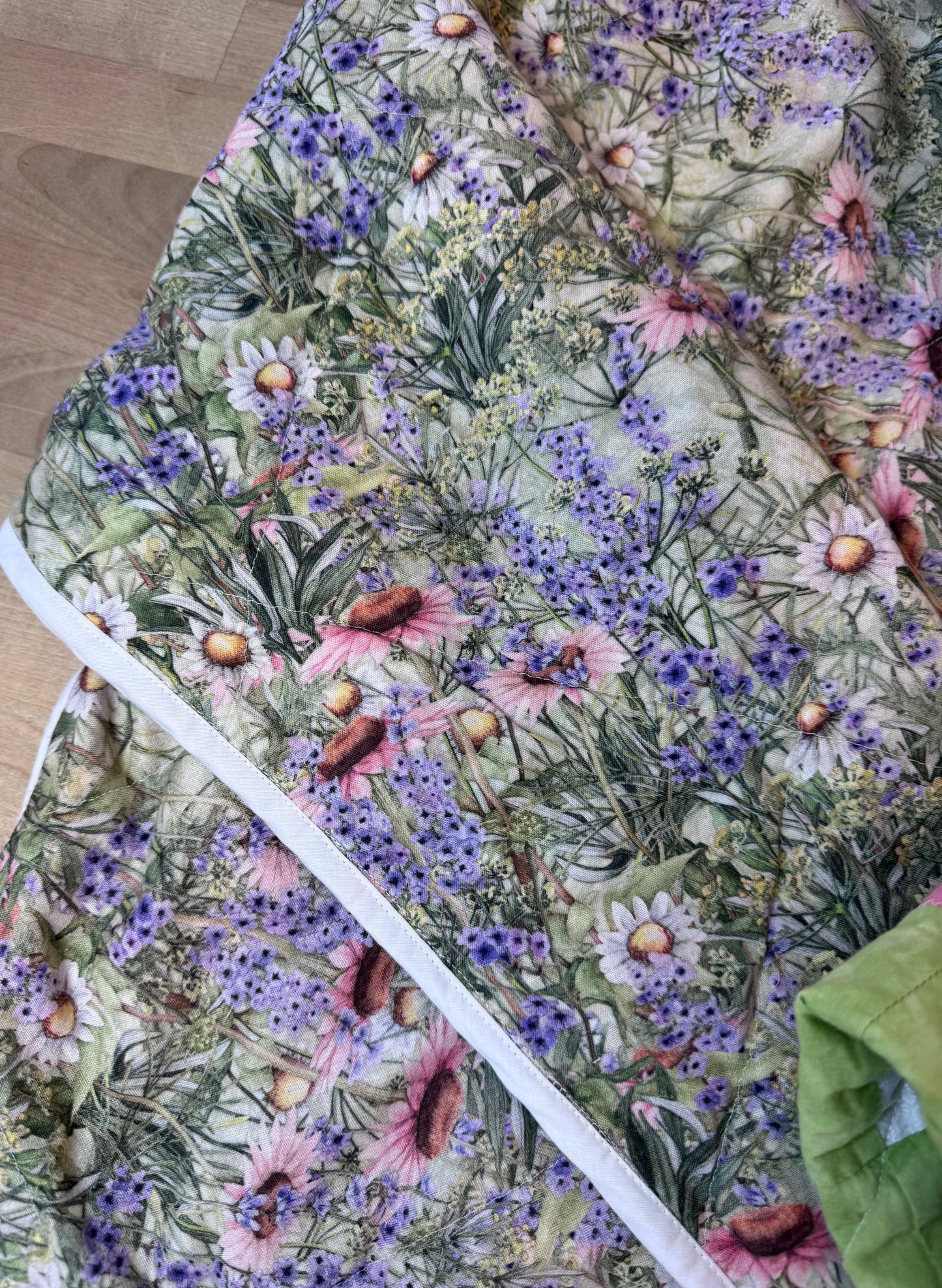 Reversible Wildflower Vintage Quilt Jacket