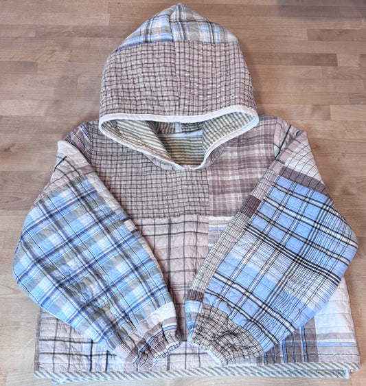 Reversible Vintage Quilt Hoodie