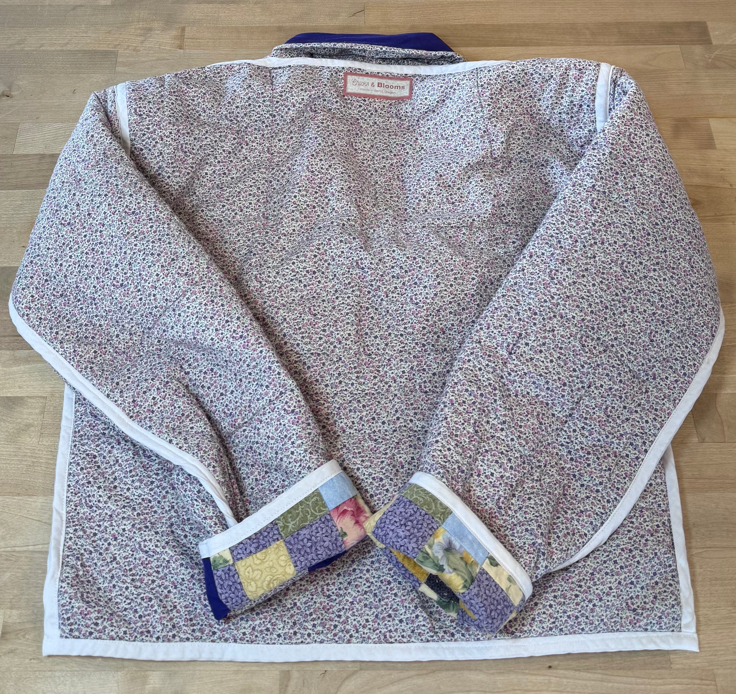 Reversible Royal Purple Vintage Quilt Jacket