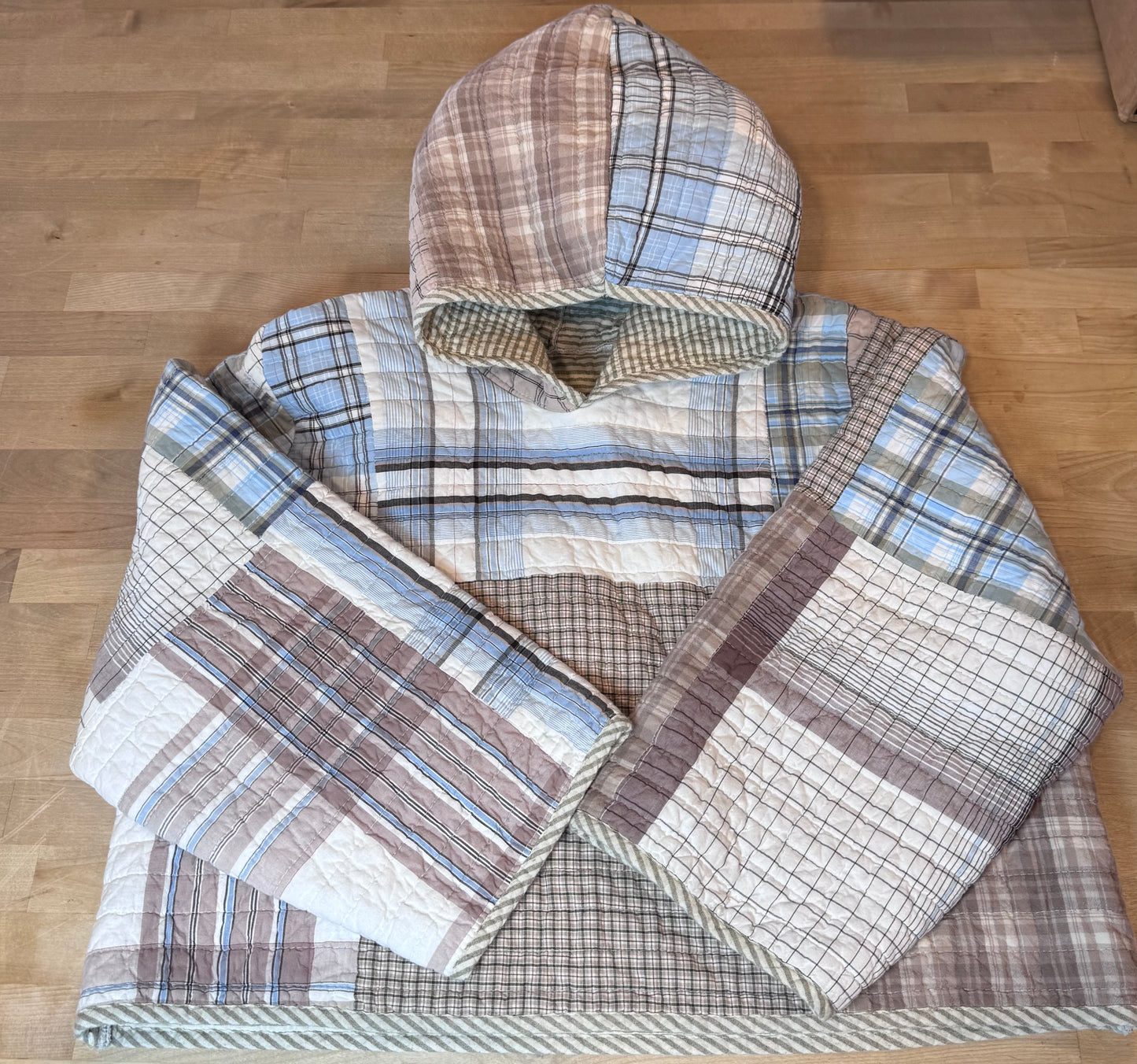Reversible Vintage Quilt Hoodie