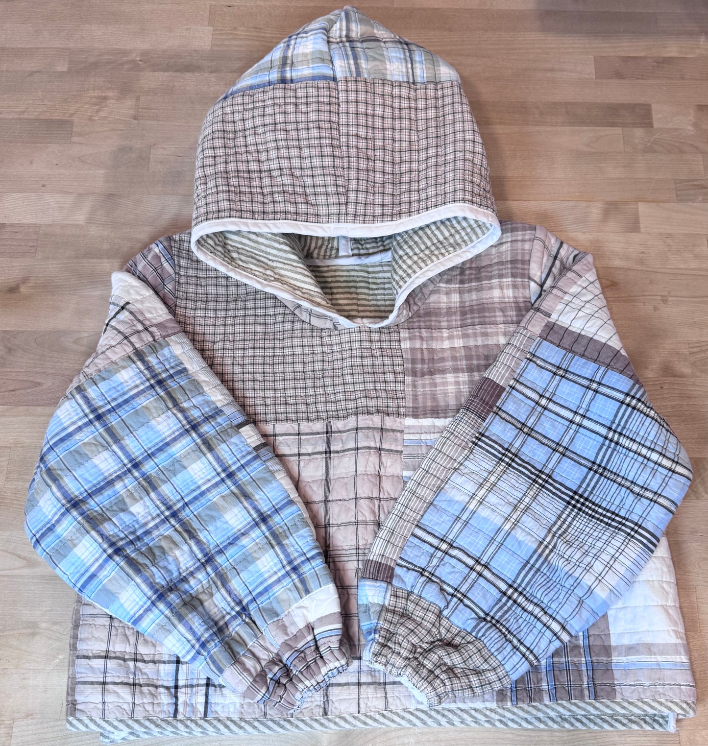 Reversible Vintage Quilt Hoodie