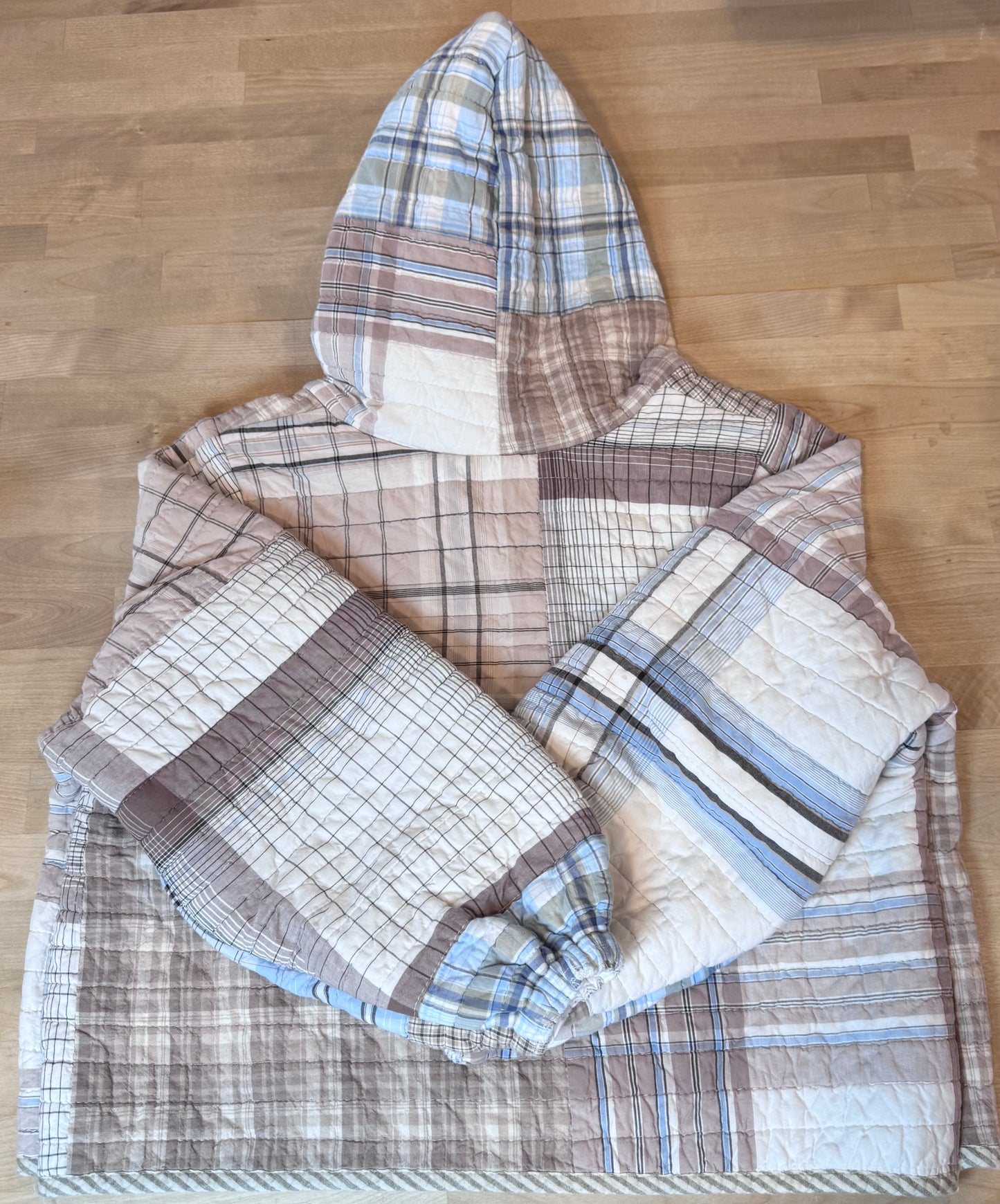 Reversible Vintage Quilt Hoodie